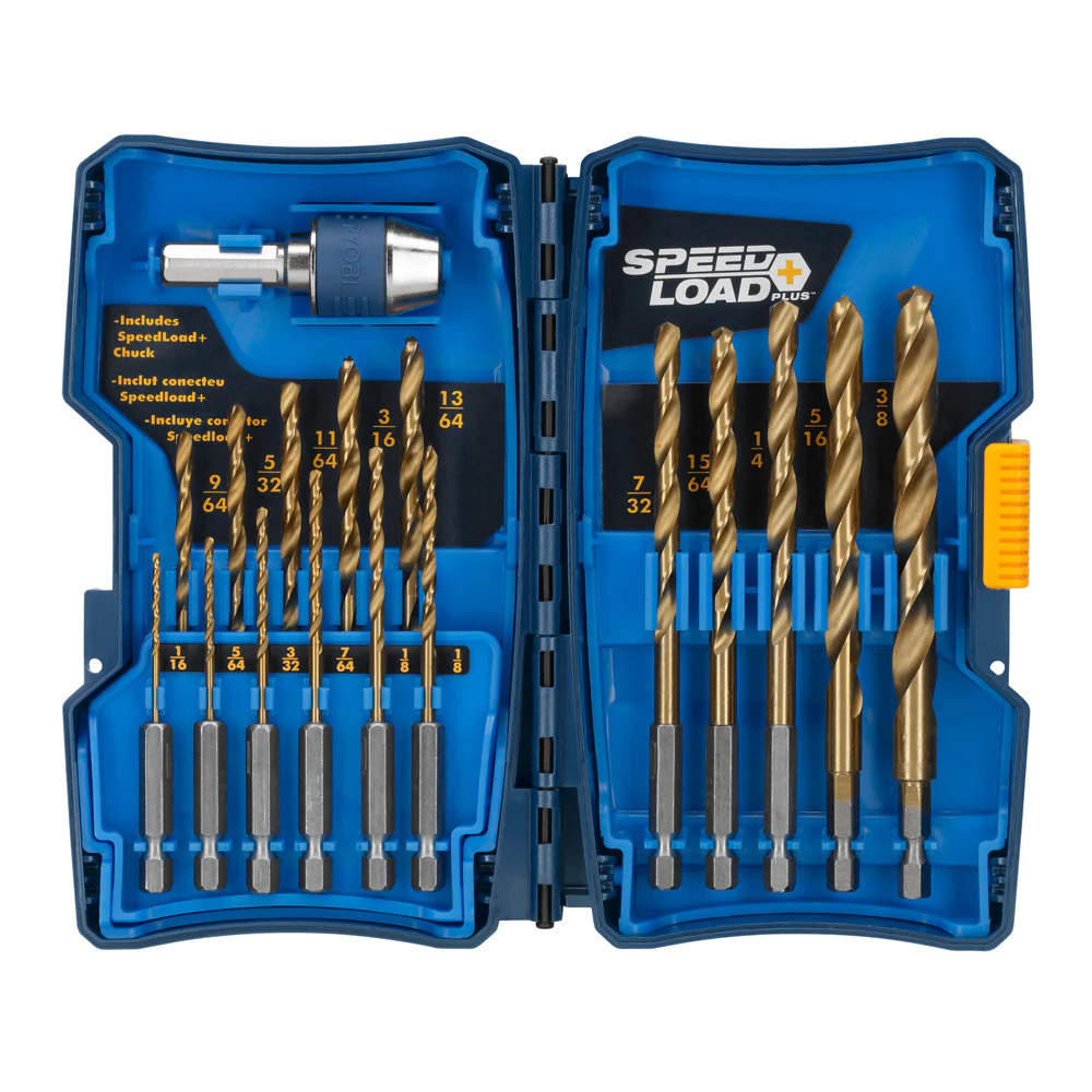 17 PC. Titanium Drill Bit Set