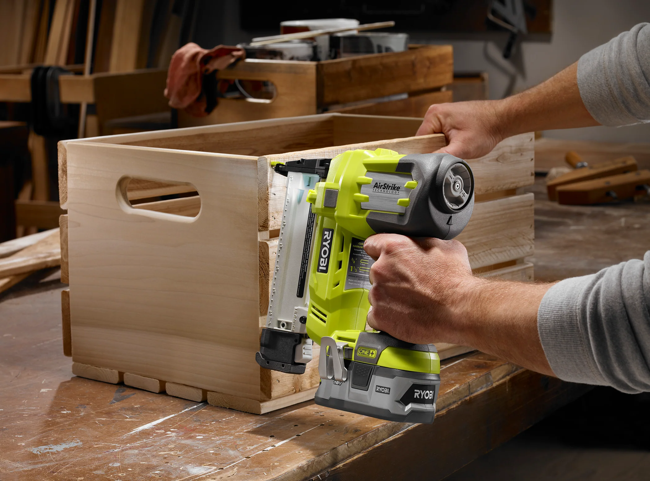 18V ONE+ AirStrike™ 18GA Narrow Crown Stapler - Image 7