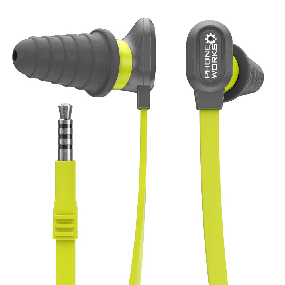 Phone Works™ Noise Suppressing Earphones with Microphone