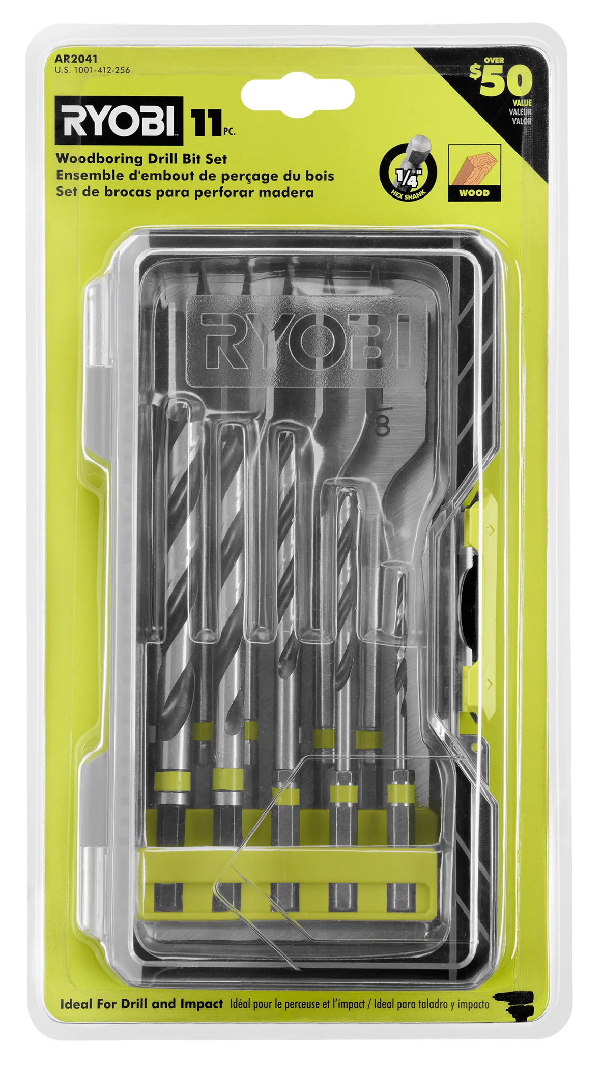 11 PC. WOOD DRILLING KIT