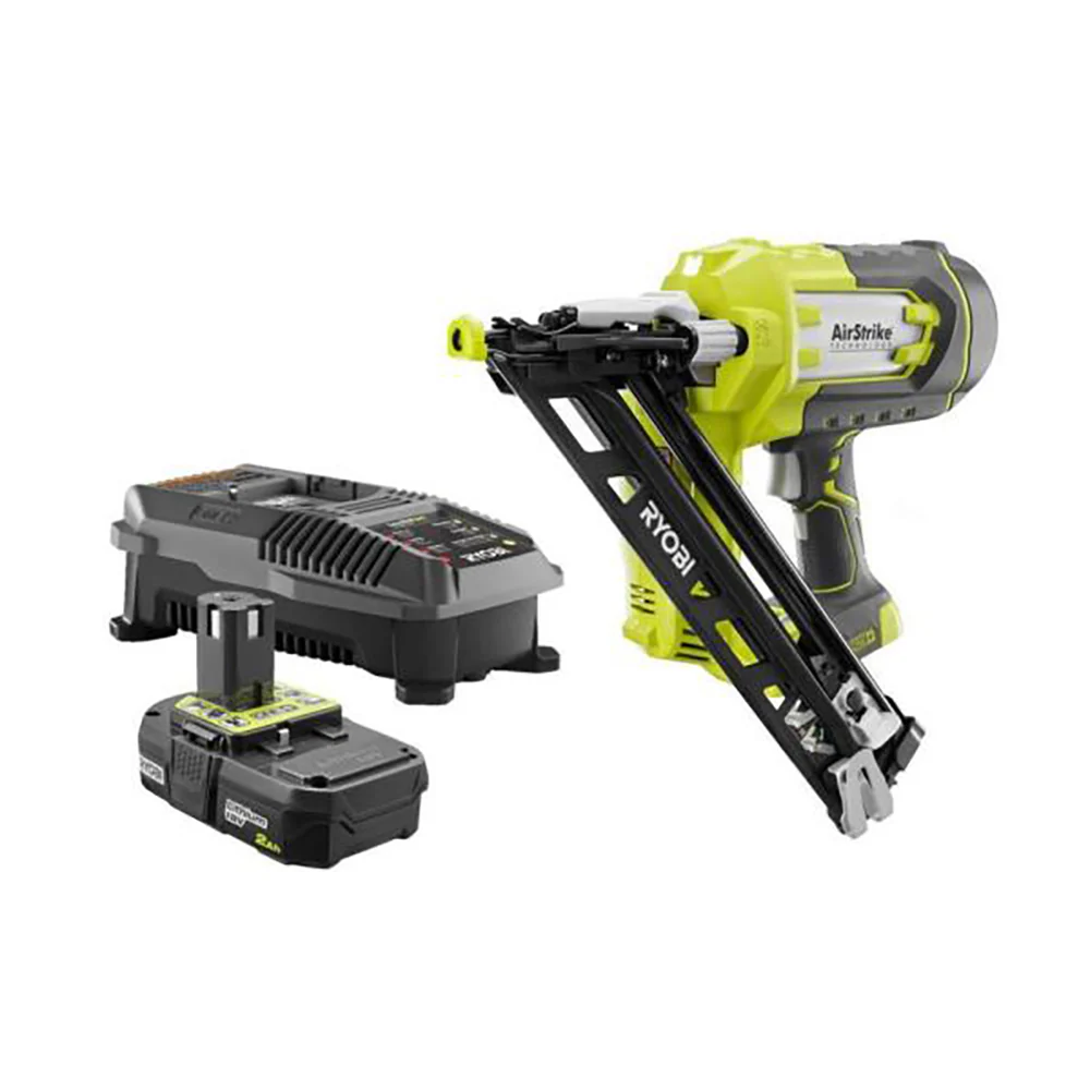 18V ONE+ AirStrike(TM) 15GA Angled Finish Nailer Starter Kit