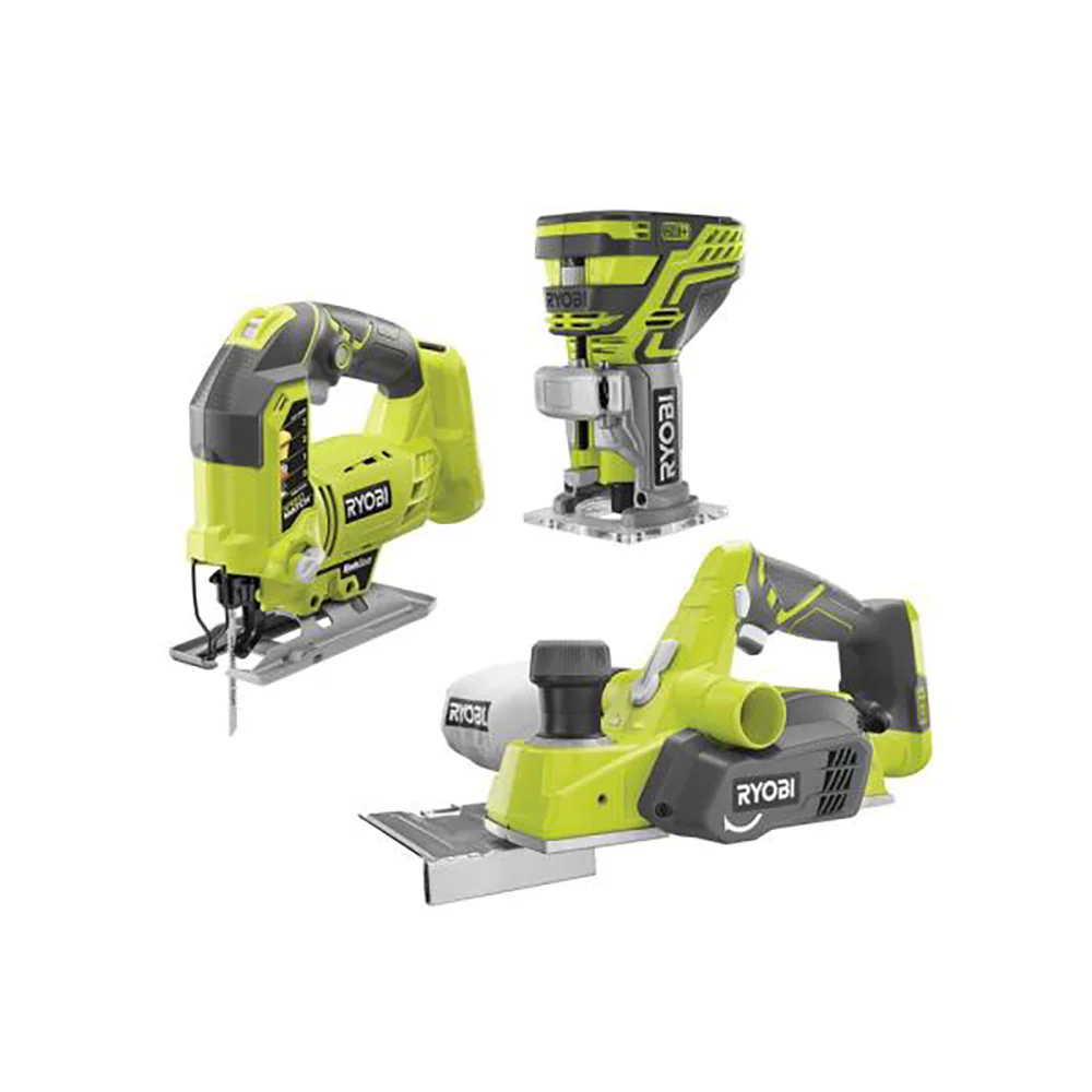 18V ONE+ Orbital Jig Saw, Palm Router, & 3-1/4” Planer
