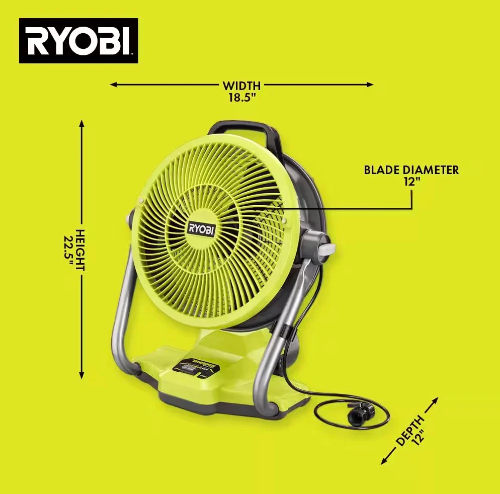 18V ONE+ 12" HYBRID MISTING AIR CANNON FAN - Image 4