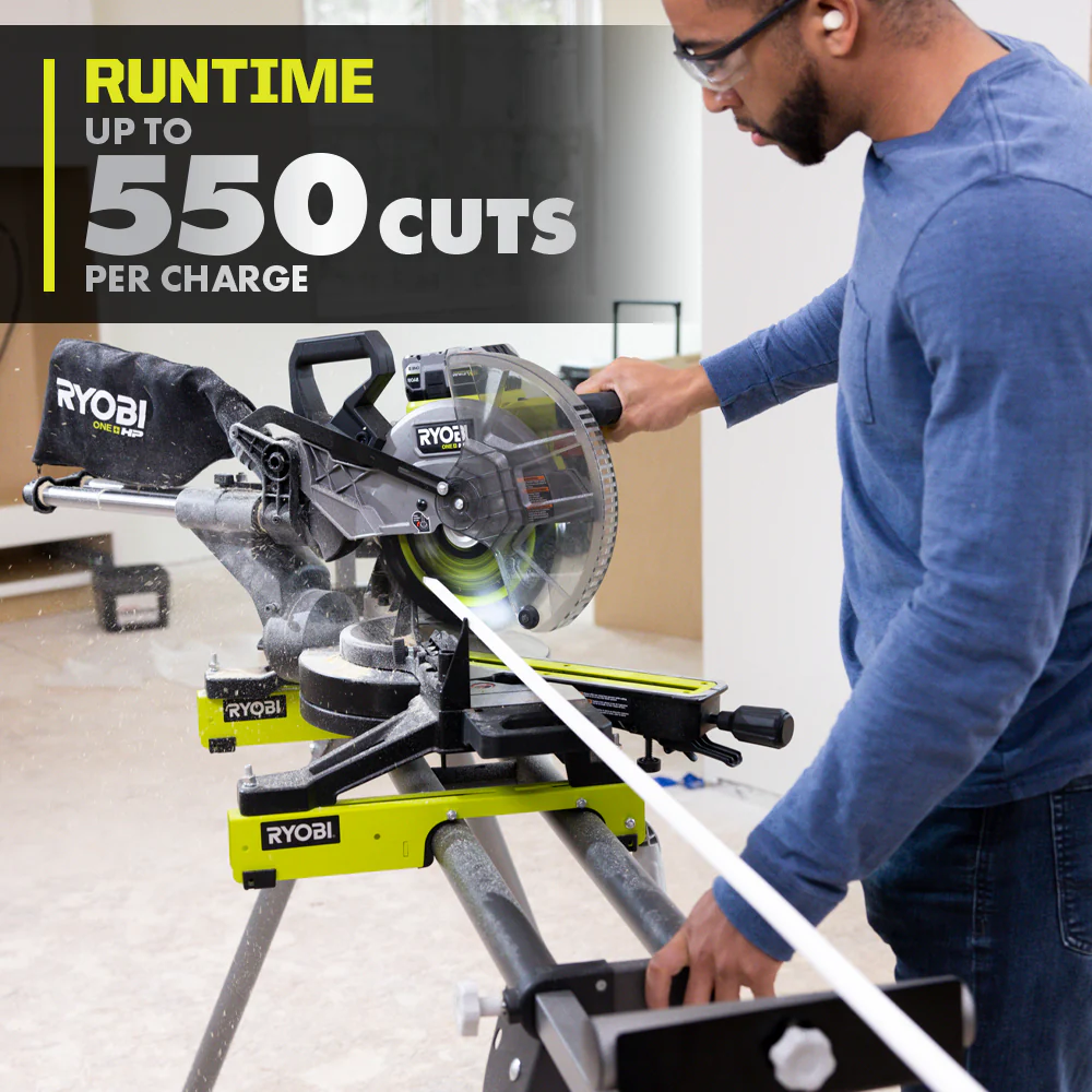 18V ONE+ HP BRUSHLESS 10" SLIDING COMPOUND MITER SAW - Image 5