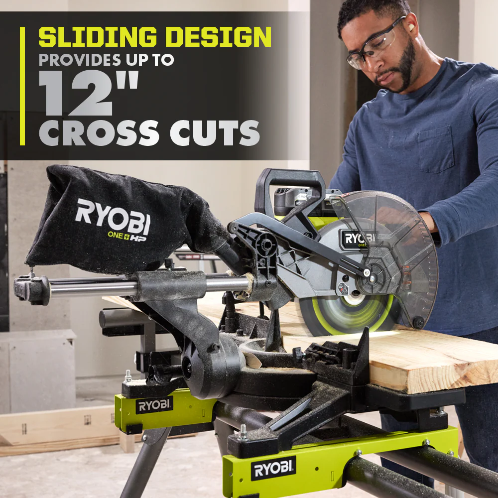 18V ONE+ HP BRUSHLESS 10" SLIDING COMPOUND MITER SAW - Image 6
