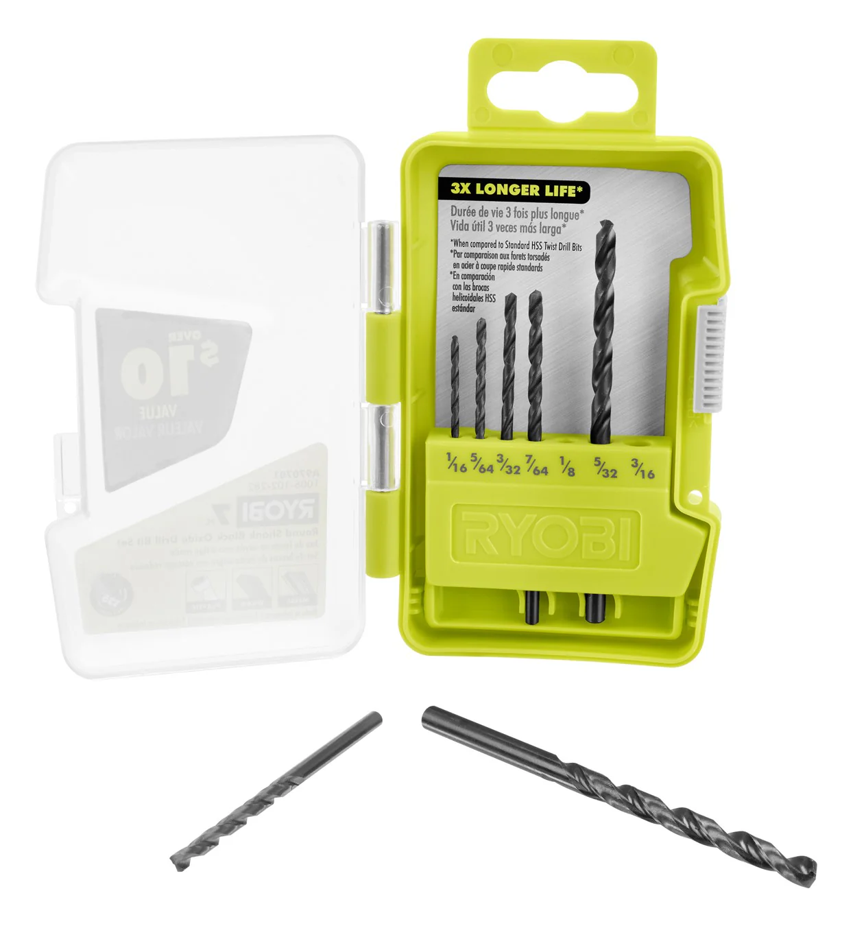 7 PC. ROUND SHANK BLACK OXIDE DRILL BIT SET - Image 3