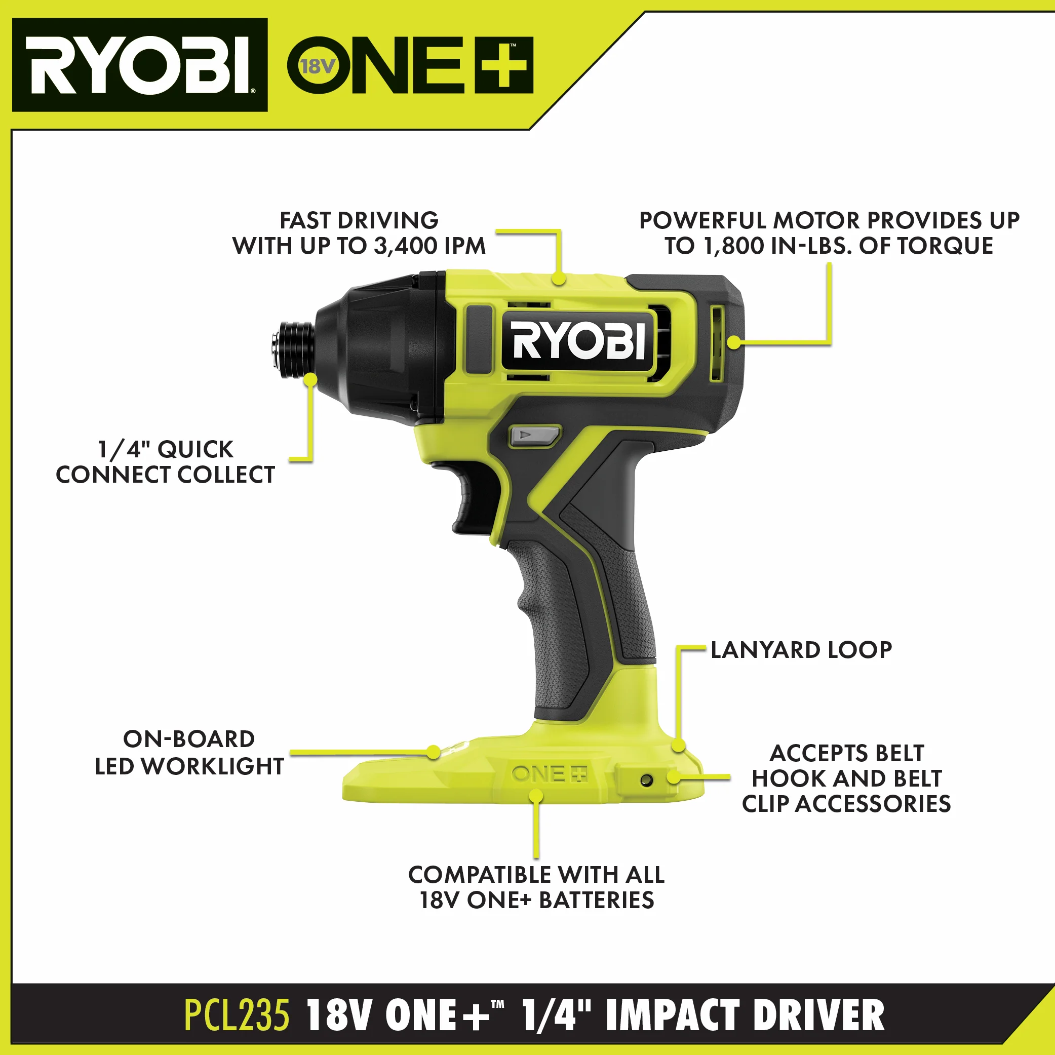 18V ONE+ 4-TOOL COMBO KIT - Image 3