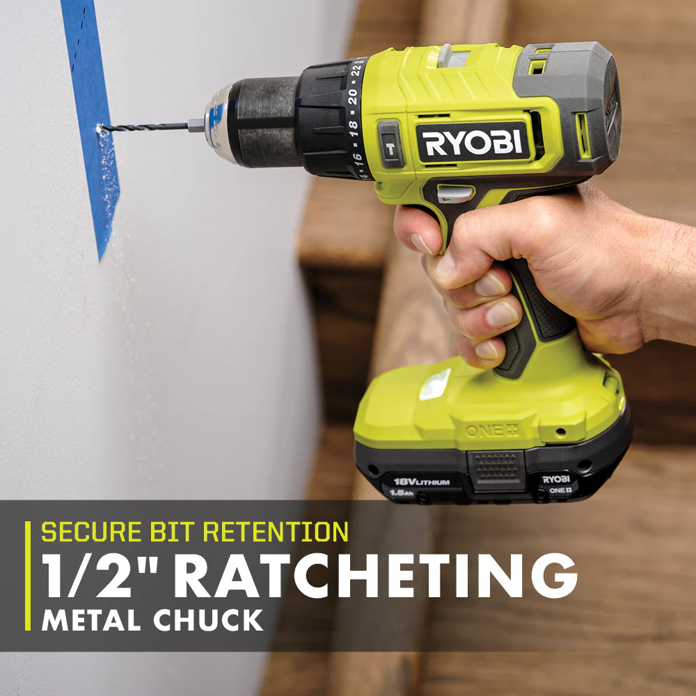 ONE+ 18V Cordless 1/2" Hammer Drill Kit - Image 4