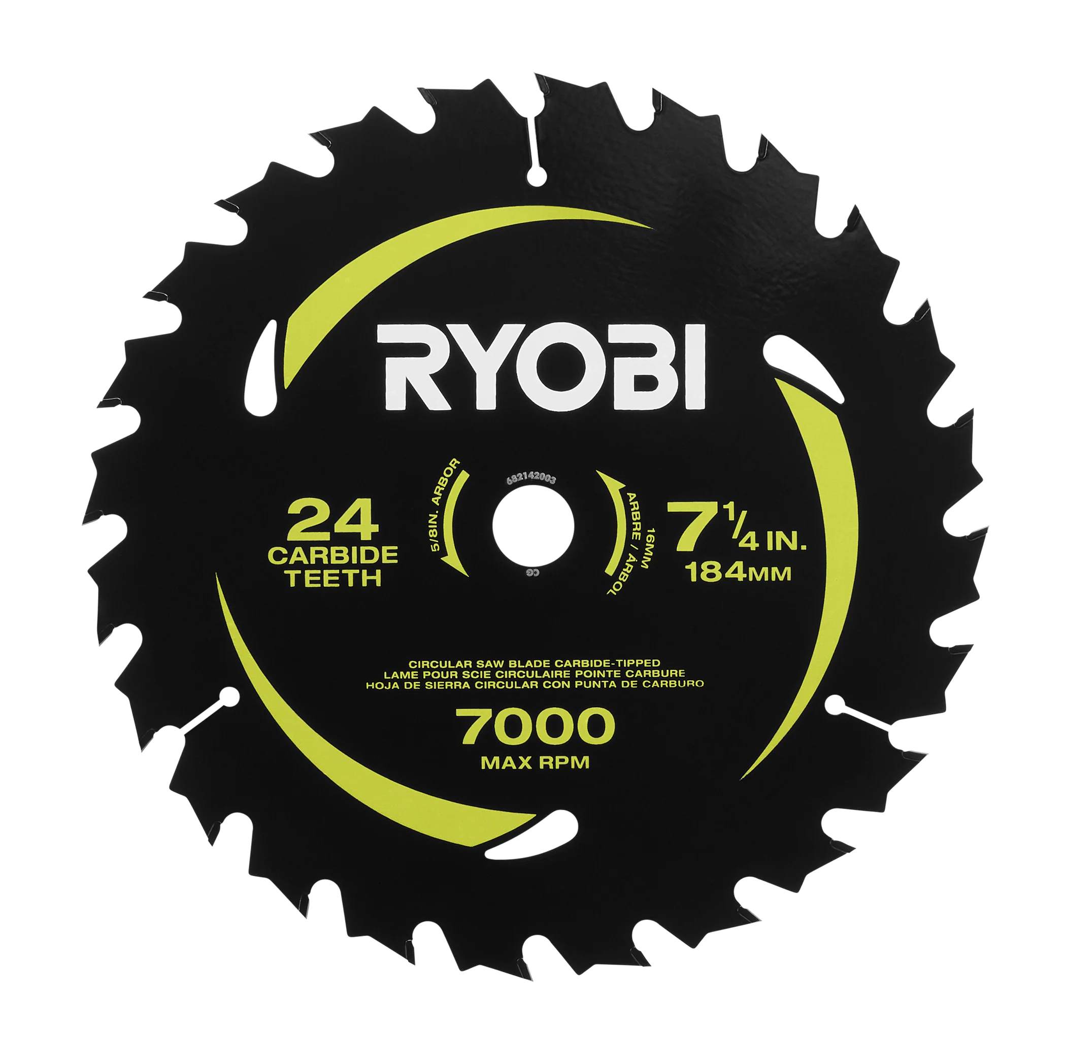 7-1/4" x 24T Carbide Teeth Thin Kerf Circular Saw Blade Set (5 Piece) - Image 2