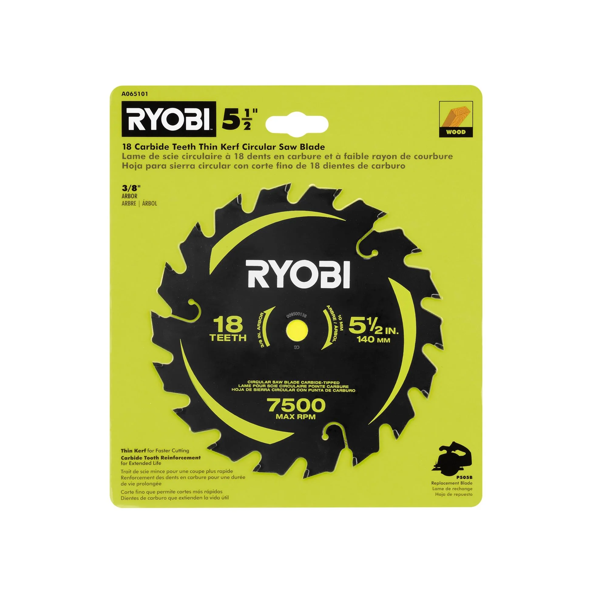 5-1/2" 18 Carbide Teeth Thin Kerf Circular Saw Blade - Image 3
