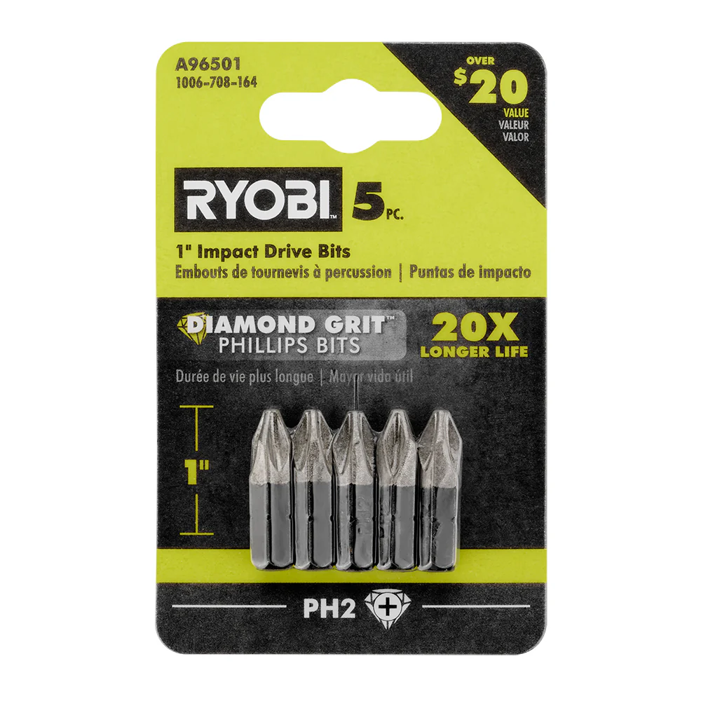 5 PC. 1” Diamond Grit Impact Drive Bits