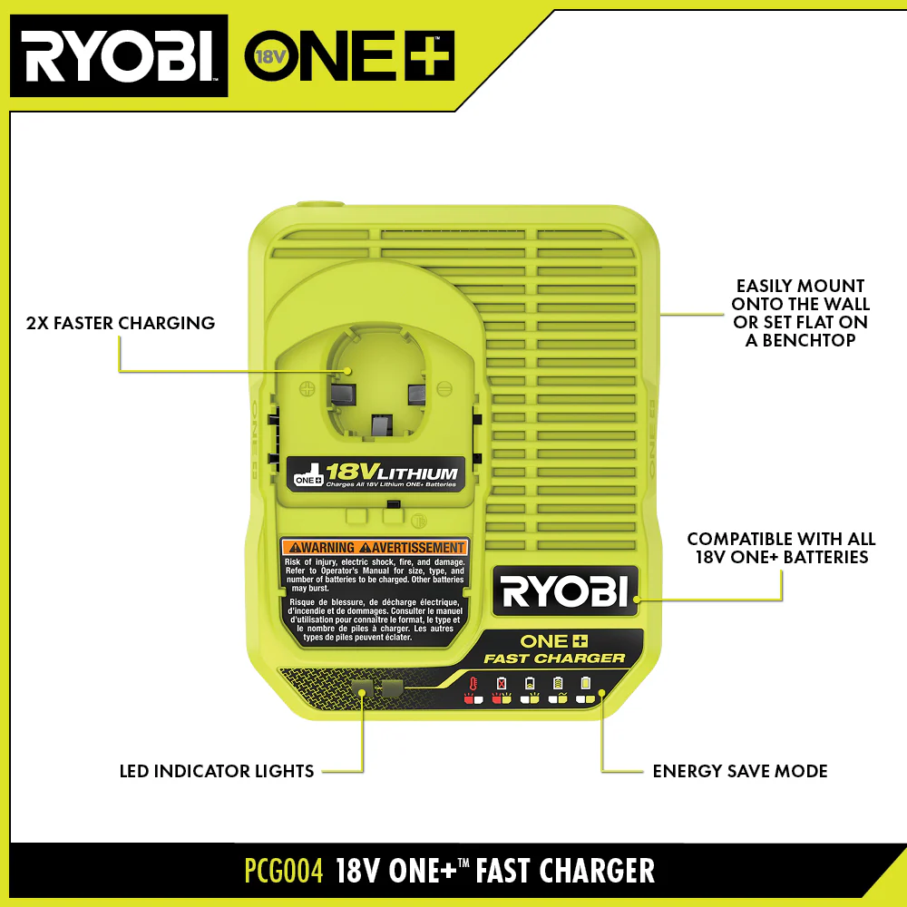 18V ONE+ FAST CHARGER - Image 2