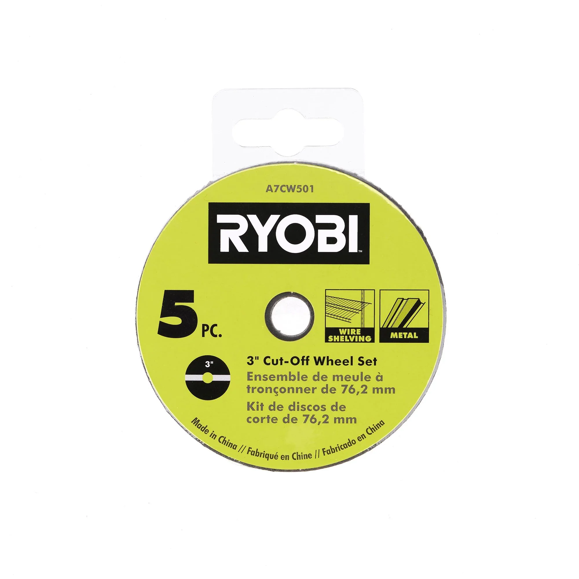 3" Aluminum Oxide Cut-Off Wheel Set (5-Piece) - Image 2