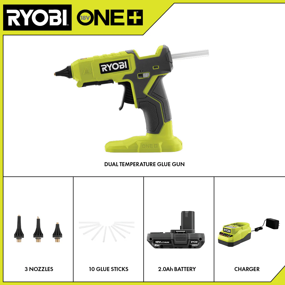 18V ONE+ DUAL TEMPERATURE GLUE GUN KIT - Image 2