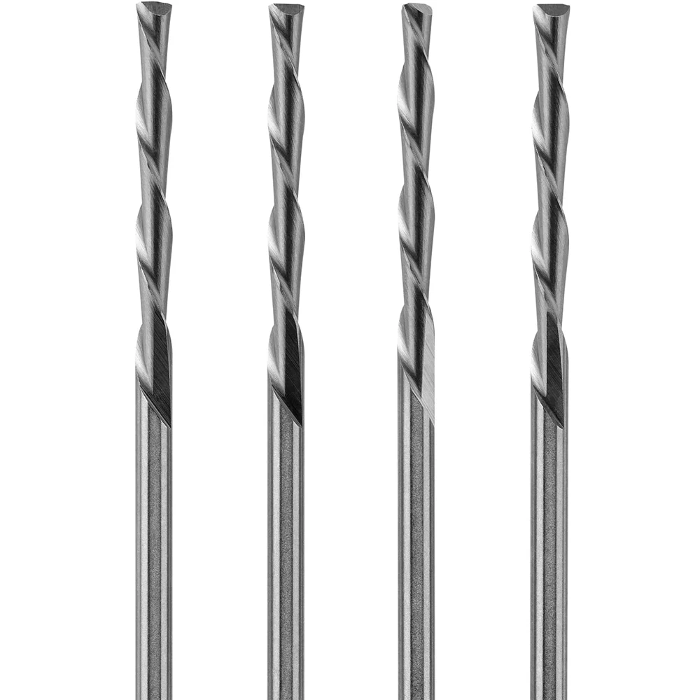4 PC. 1/8" WOOD & PLASTIC BITS