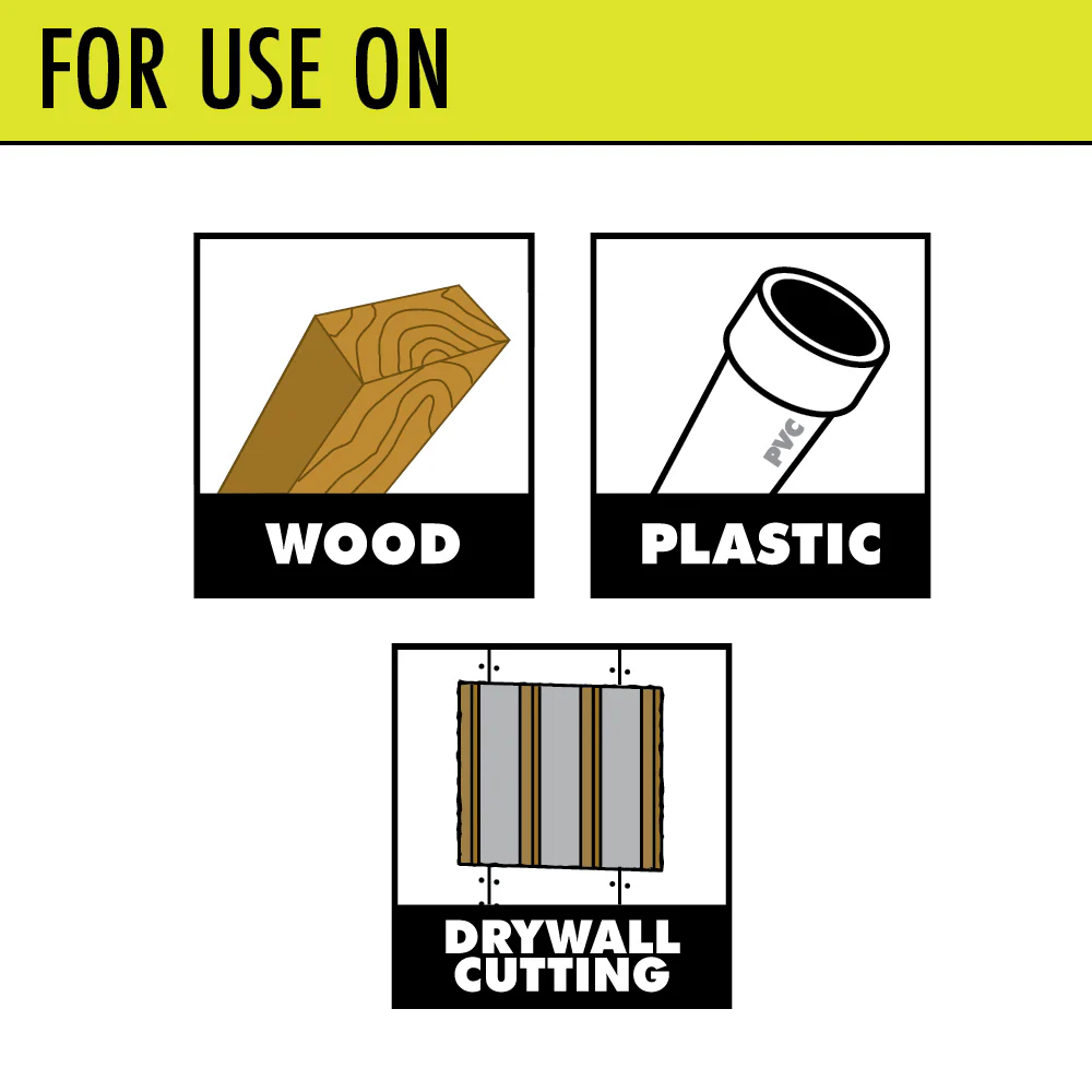 3 PC. Wood/Drywall Flush Cut Blade Set - Image 2