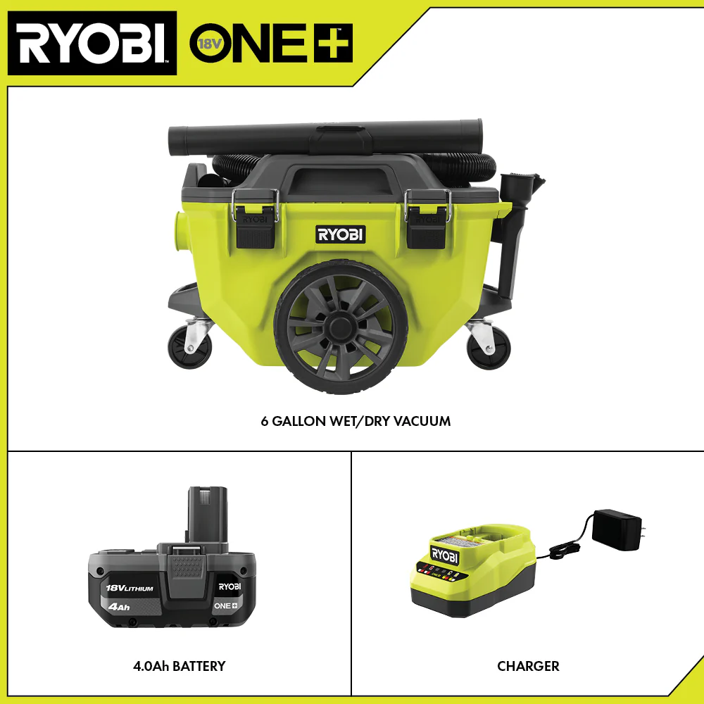 18V ONE+ 6 GALLON WET/DRY VACUUM KIT - Image 3