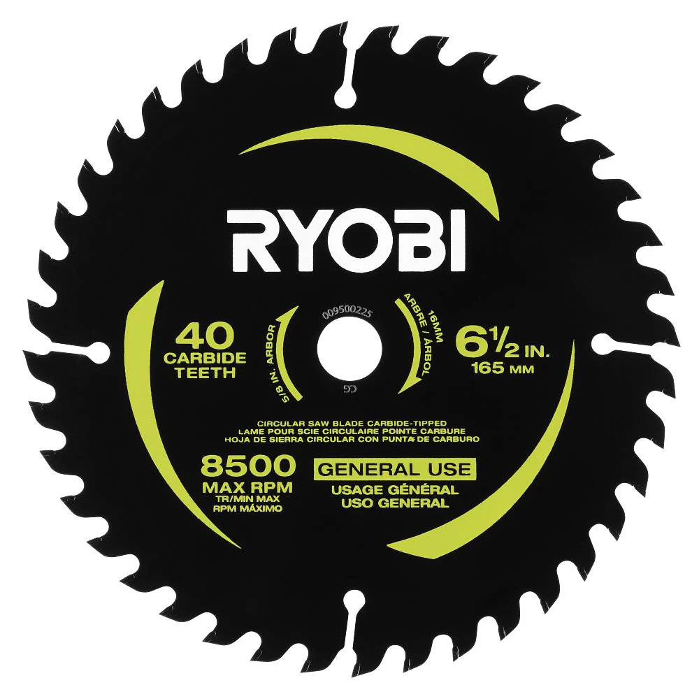 6-1/2" 40 TOOTH CARBIDE-TIPPED BLADE