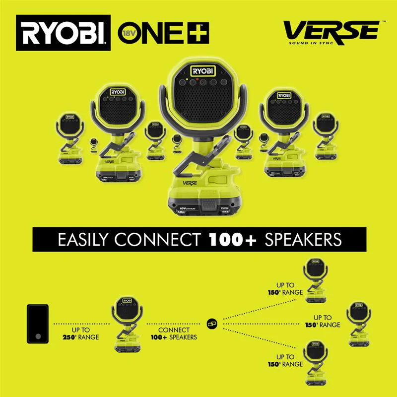 18V ONE+ VERSE™ CLAMP SPEAKERS (2-PACK) - Image 7