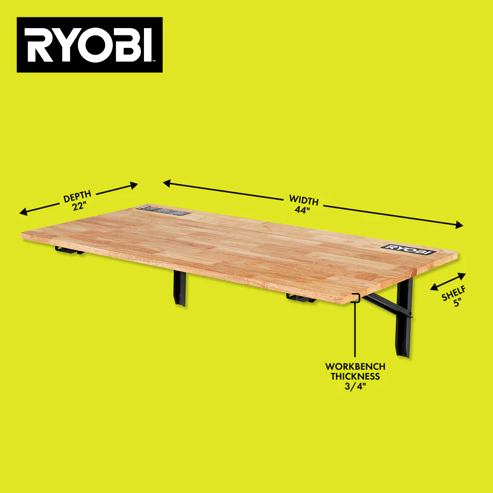 Stowaway Wall Mounted Workbench - Image 3