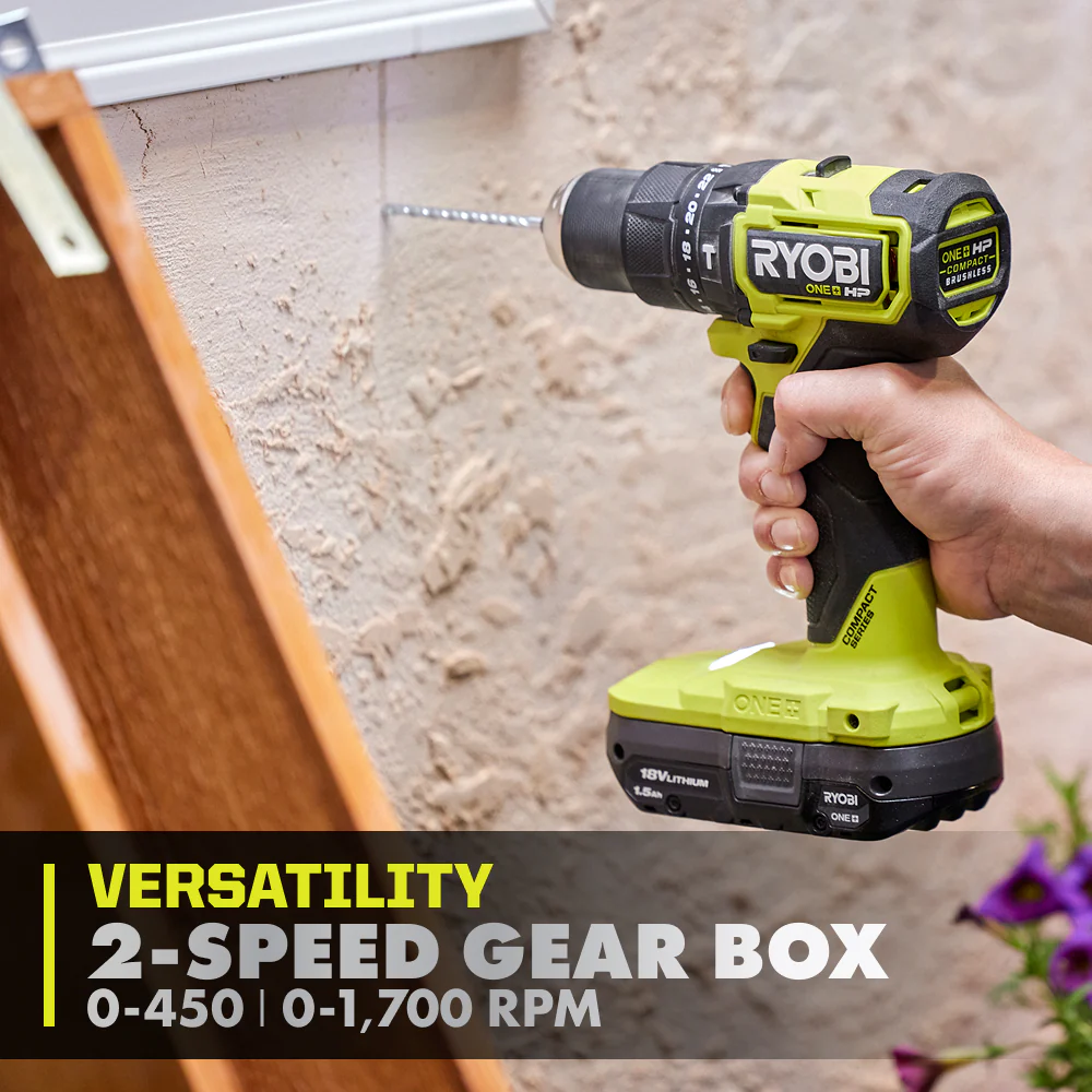 18V ONE+ HP COMPACT BRUSHLESS 1/2" HAMMER DRILL - Image 8