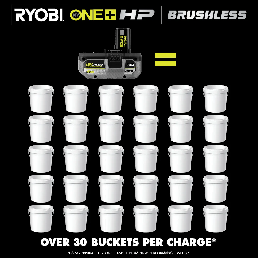 18V ONE+ HP BRUSHLESS 1/2" MUD MIXER KIT - Image 6