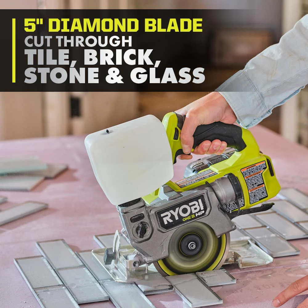 18V ONE+ BRUSHLESS 5" HANDHELD TILE/MASONRY SAW KIT - Image 8