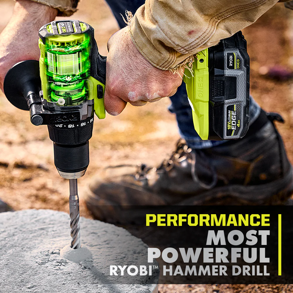 18V ONE+ HP BRUSHLESS CORDLESS 2-TOOL HAMMER DRILL / DRIVER, IMPACT DRIVER, 4.0 Ah, 2.0 Ah BATTERY, CHARGER, AND BAG - Image 5