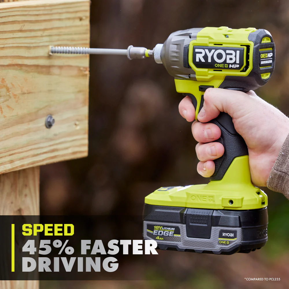 18V ONE+ HP BRUSHLESS CORDLESS 2-TOOL HAMMER DRILL / DRIVER, IMPACT DRIVER, 4.0 Ah, 2.0 Ah BATTERY, CHARGER, AND BAG - Image 8