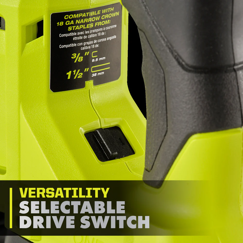 18V ONE+ HP 18V Brushless Cordless 18-Gauge Narrow Crown Stapler, Cordless Staple Gun (Tool Only) - Image 8