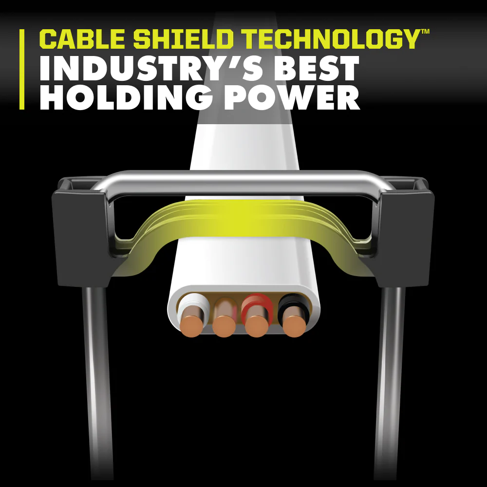600 PC. 1" INSULATED CABLE STAPLES WITH CABLE SHIELD™ TECHNOLOGY - Image 3