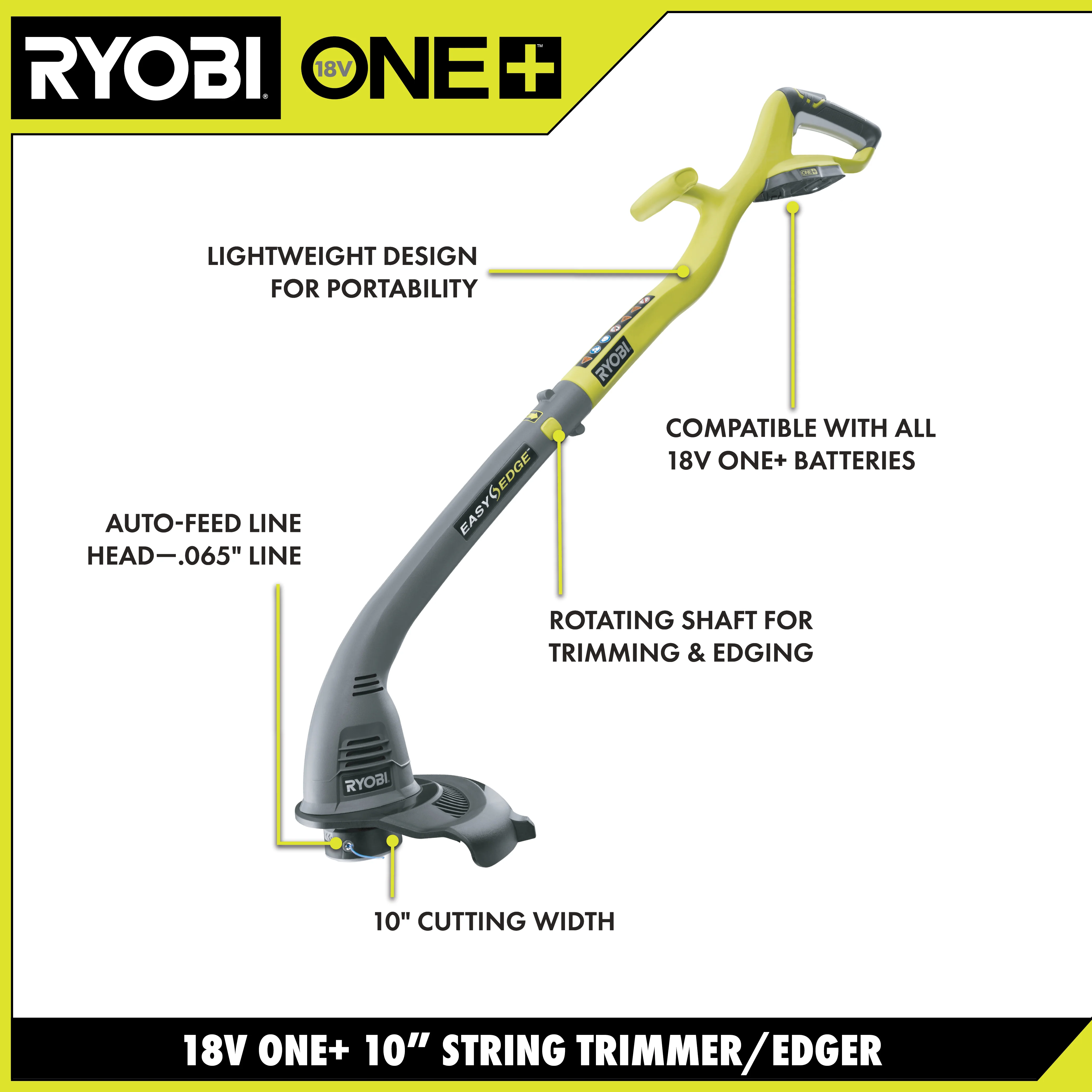 18V ONE+ STRING TRIMMER/EDGER KIT - Image 2