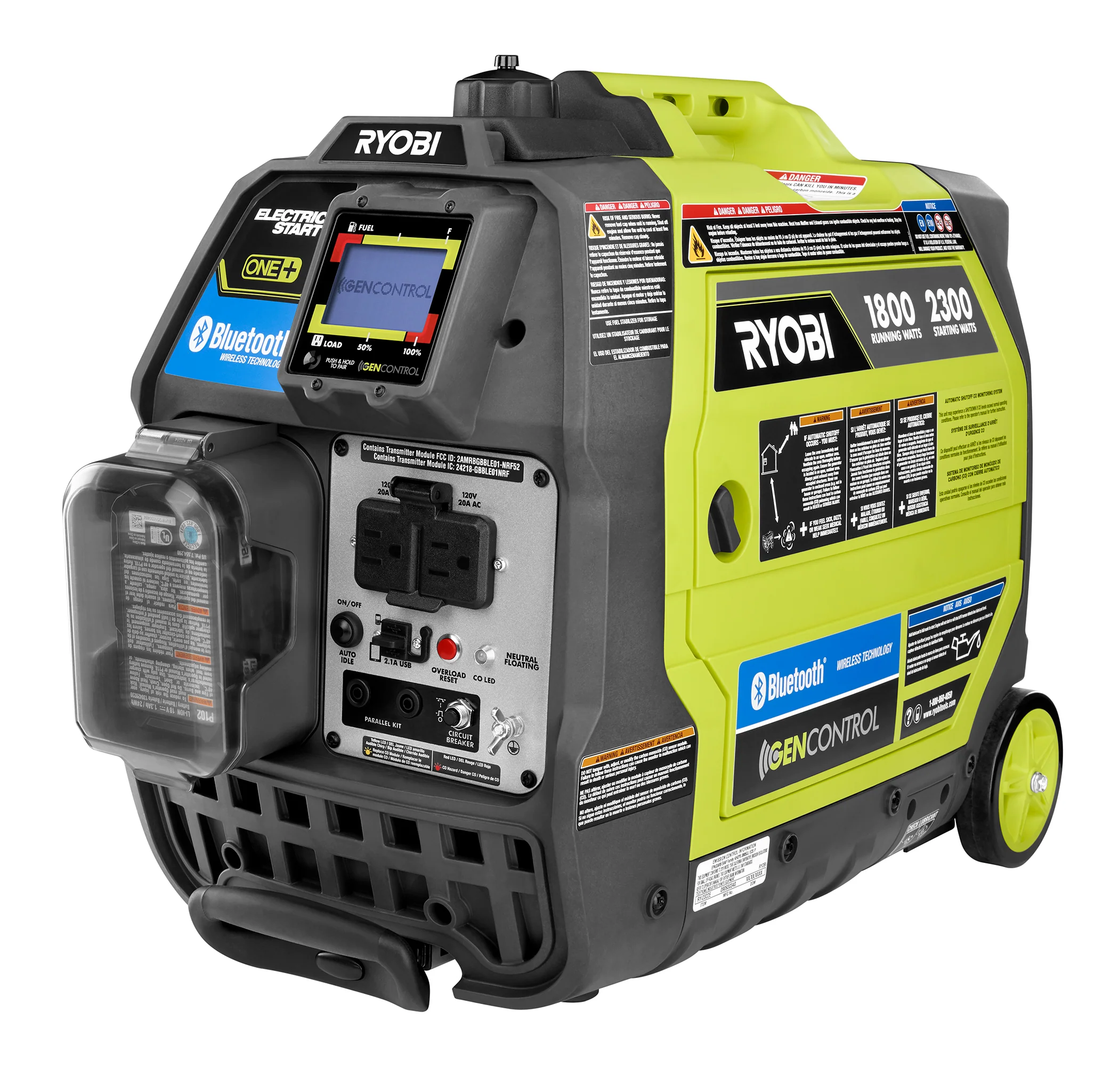 2300-Watt Bluetooth Inverter Generator with 18V ONE+ Electric Start - Image 4