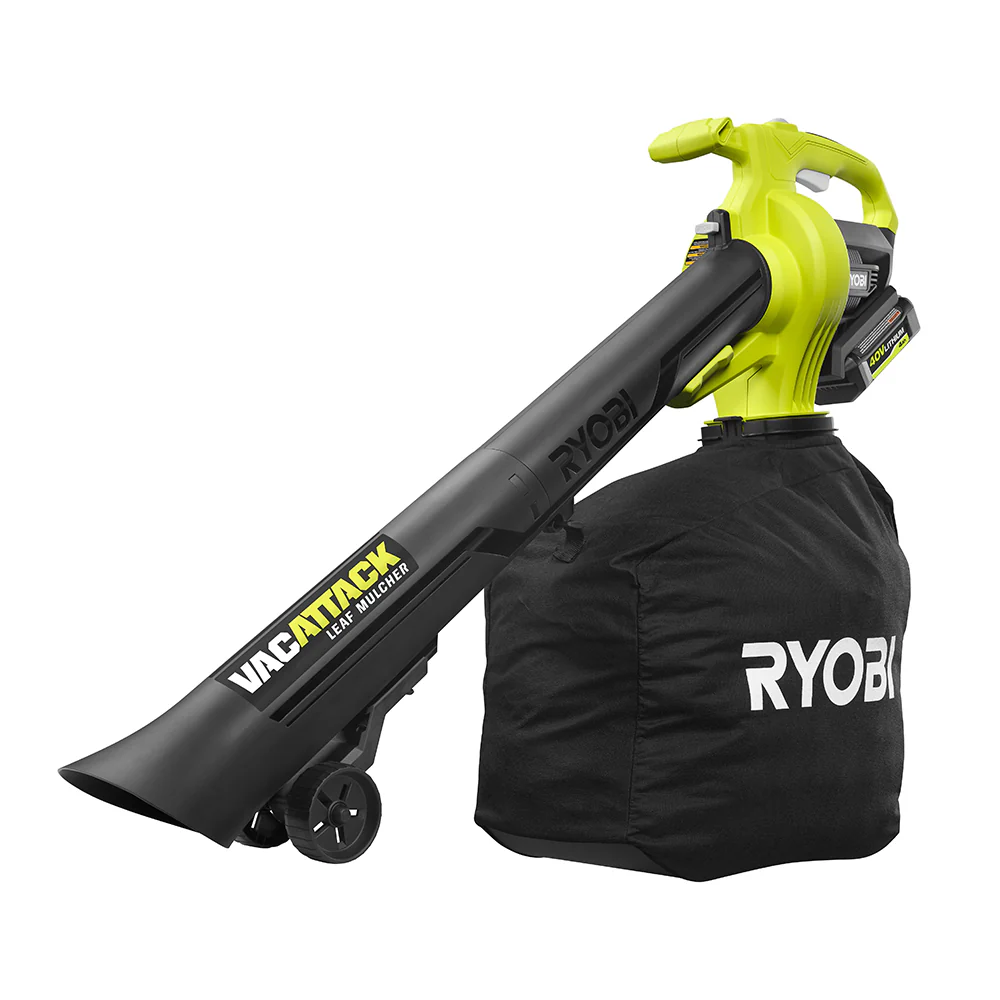 40V VAC ATTACK LEAF VACUUM/MULCHER KIT