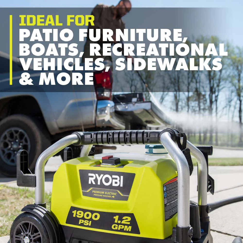 1900 PSI 1.2 GPM Electric Pressure Washer - Image 6