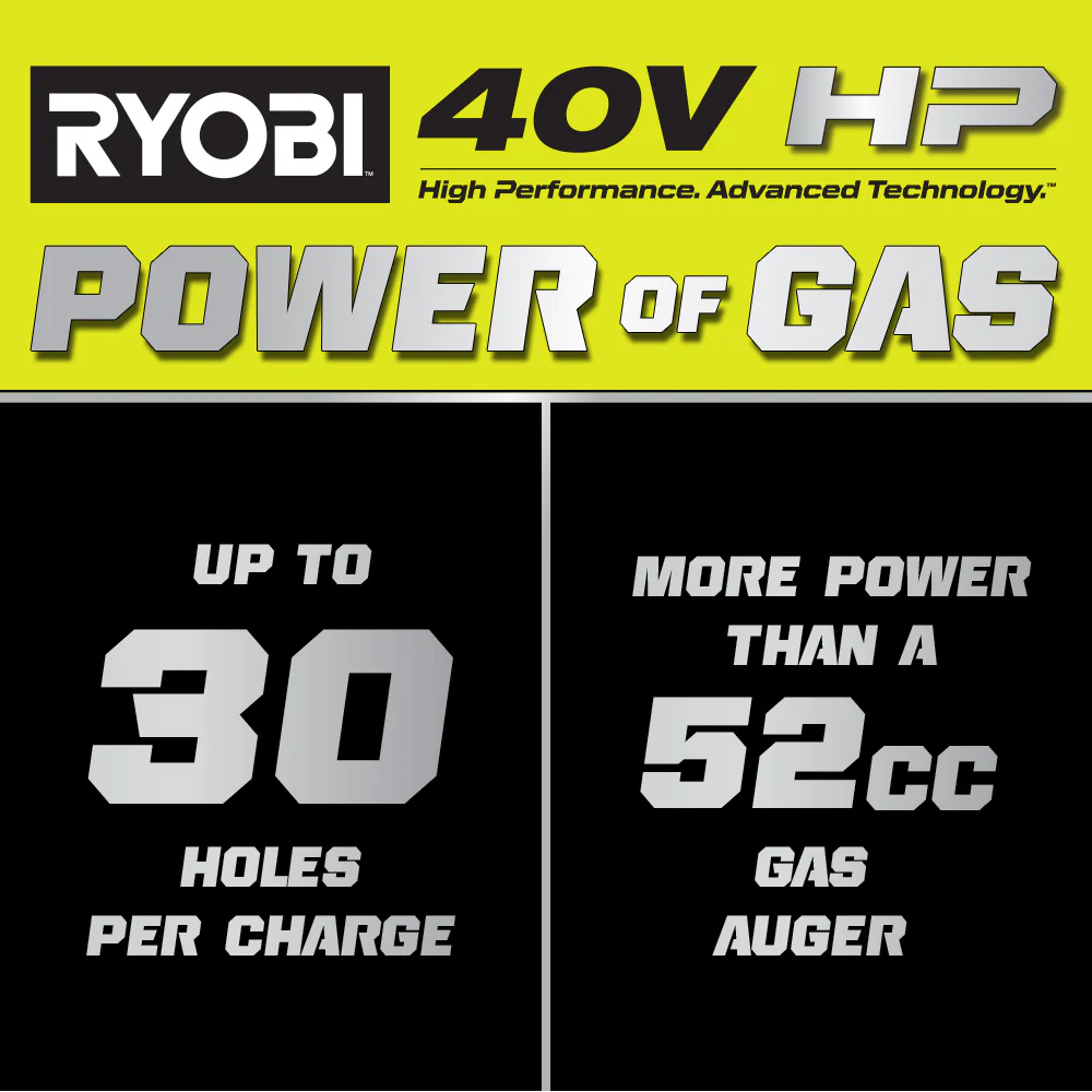 40V HP BRUSHLESS 8" EARTH AUGER - Image 3