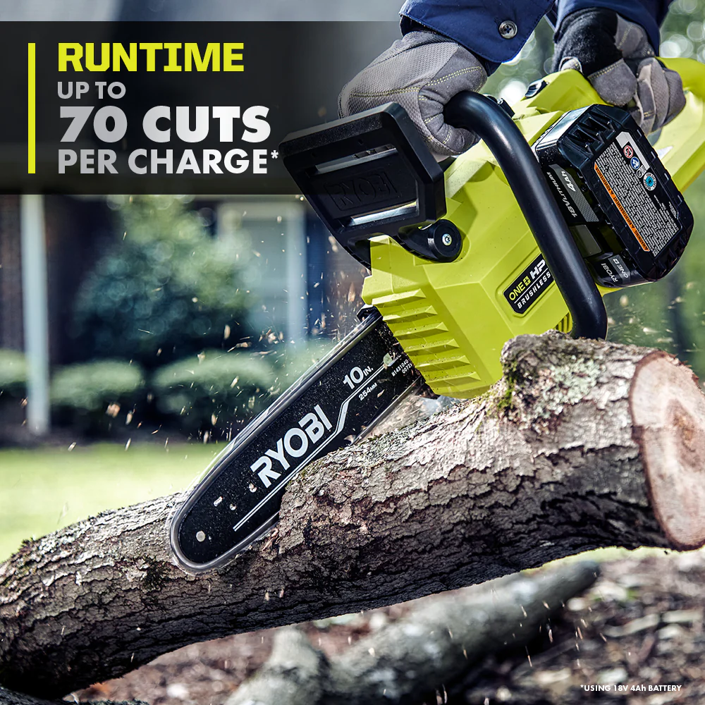 18V ONE+ HP Brushless 10" Chainsaw with 4Ah Kit - Image 5