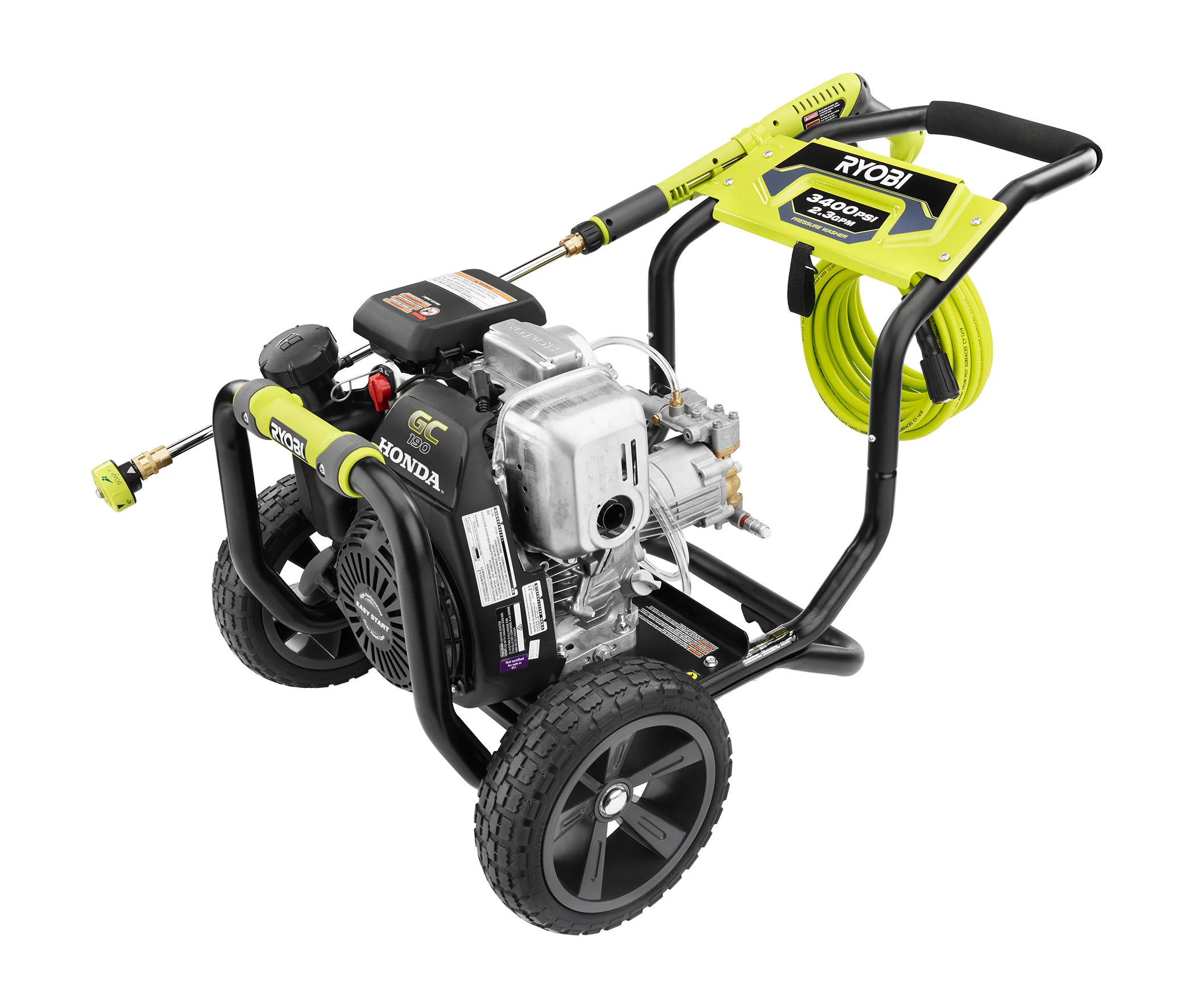 3400 PSI HONDA GC190 GAS PRESSURE WASHER With 16" Surface Cleaner - Image 2