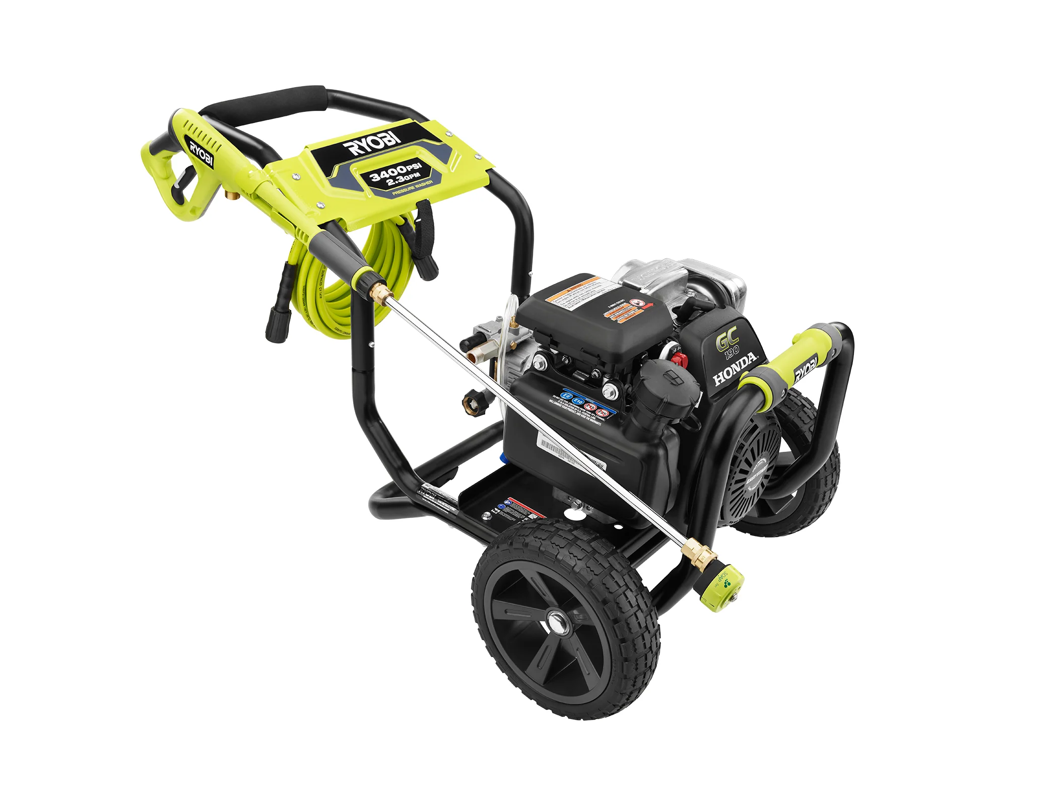 3400 PSI HONDA GC190 GAS PRESSURE WASHER With 16" Surface Cleaner - Image 3