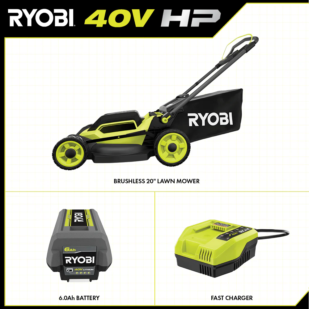 40V HP BRUSHLESS 20" PUSH MOWER KIT - Image 3