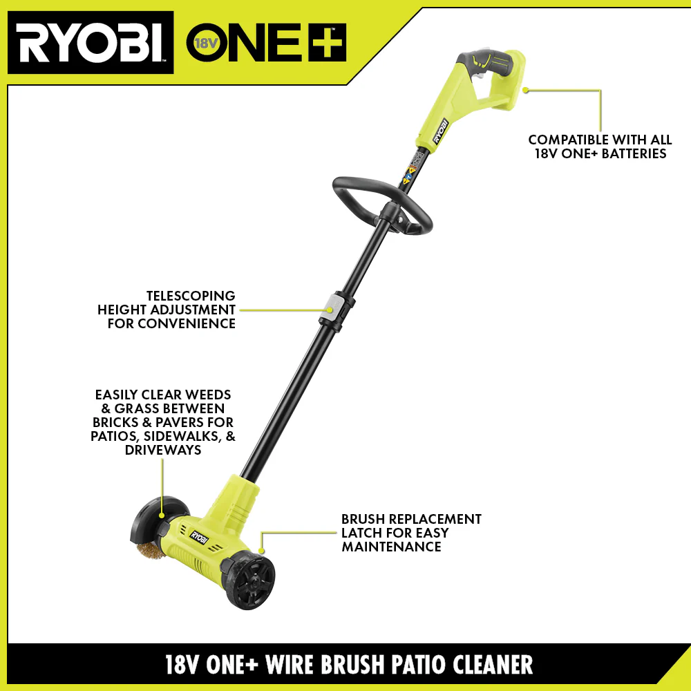 18V ONE+ OUTDOOR PATIO CLEANER - WIRE BRUSH KIT - Image 3