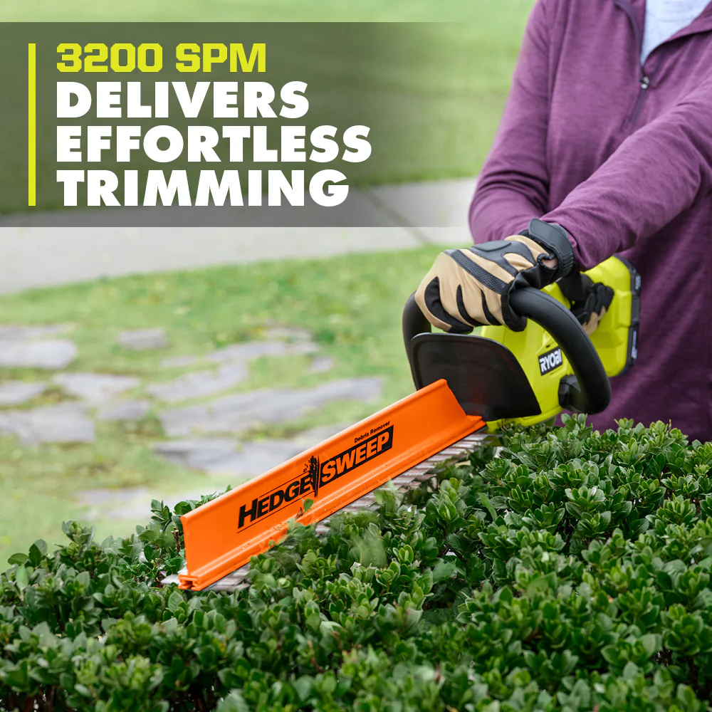 18V ONE+ 22" Lithium-Ion Electric Hedge Trimmer Cordless with 2.0 Ah Battery and Charger - Image 4