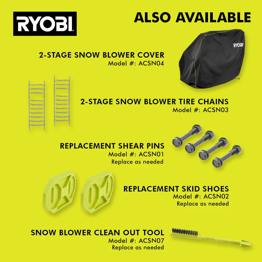 40V HP Brushless Whisper Series 24” Two-Stage Snow Blower Kit - Image 10