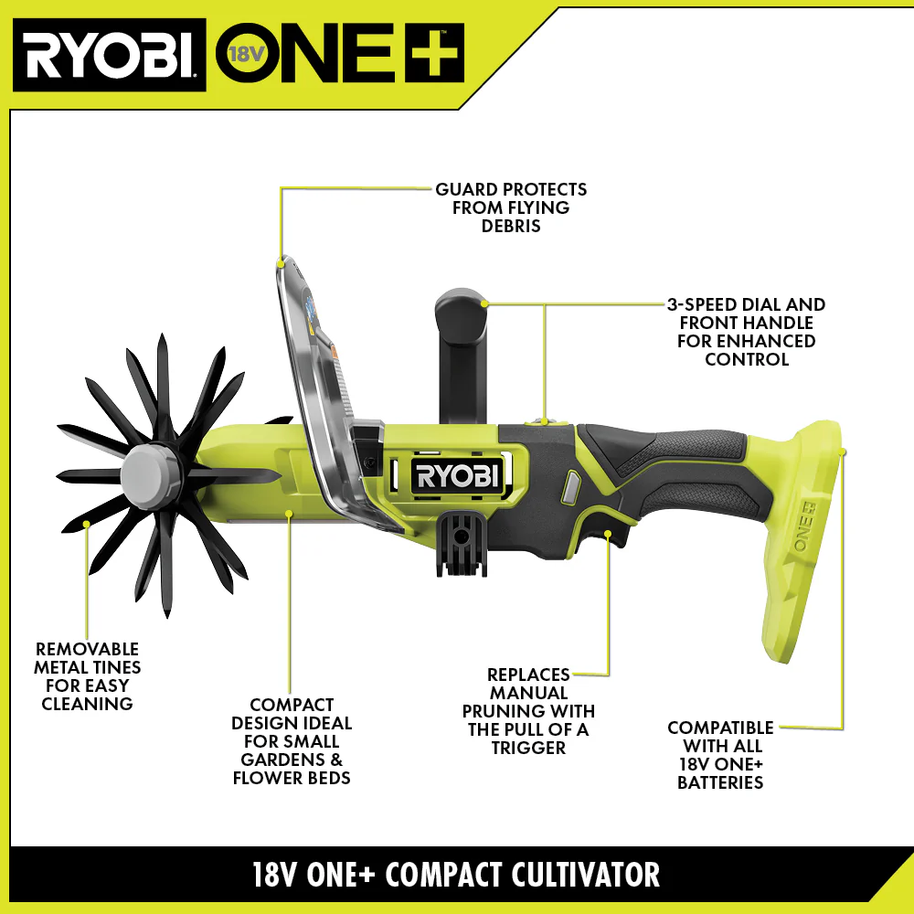 18V ONE+ COMPACT CULTIVATOR KIT - Image 3