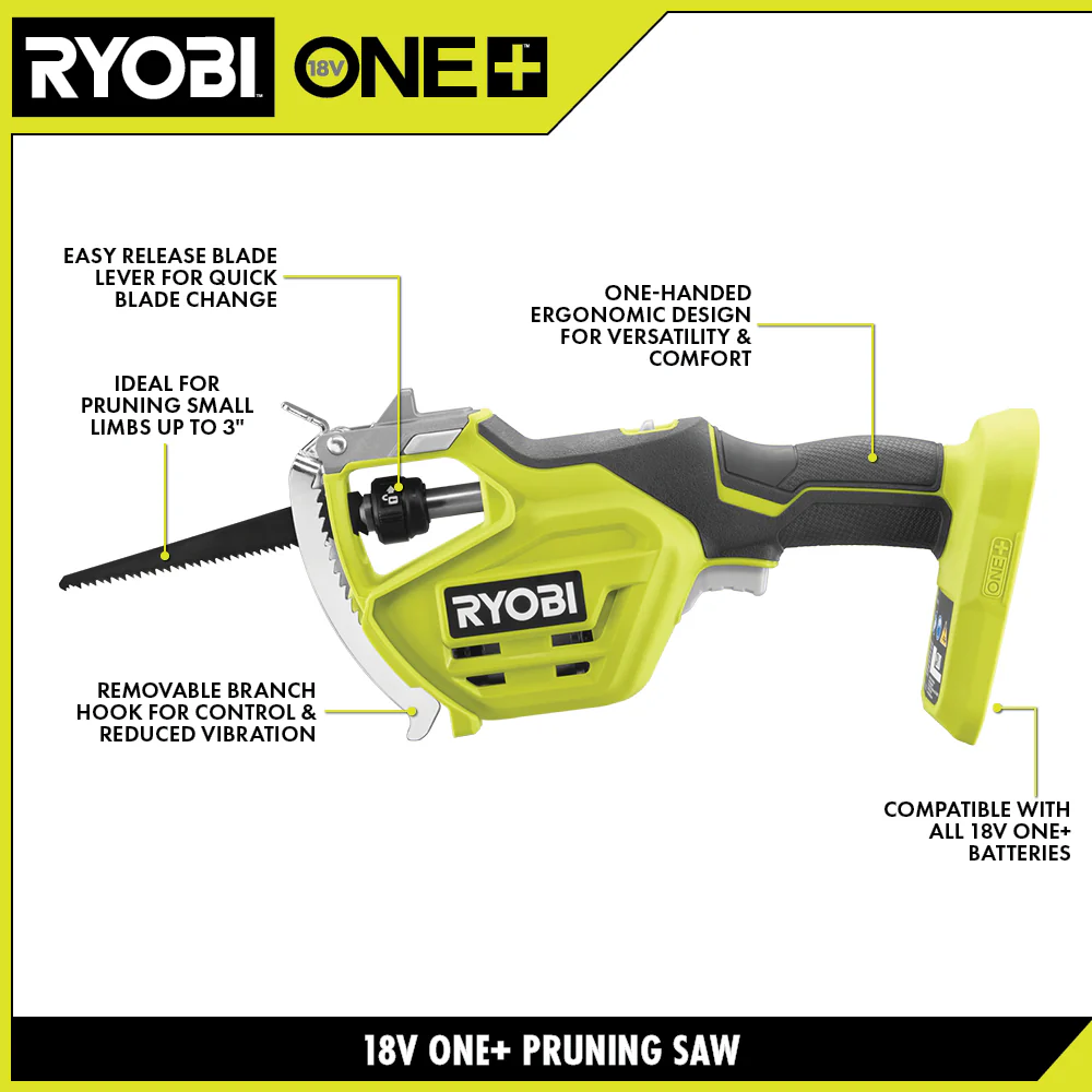 18V ONE+ ONE-HANDED PRUNING RECIPROCATING SAW - Image 2