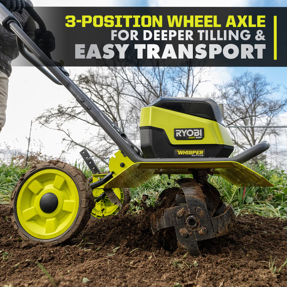 40V HP BRUSHLESS WHISPER SERIES 16" FRONT TINE TILLER KIT - Image 9