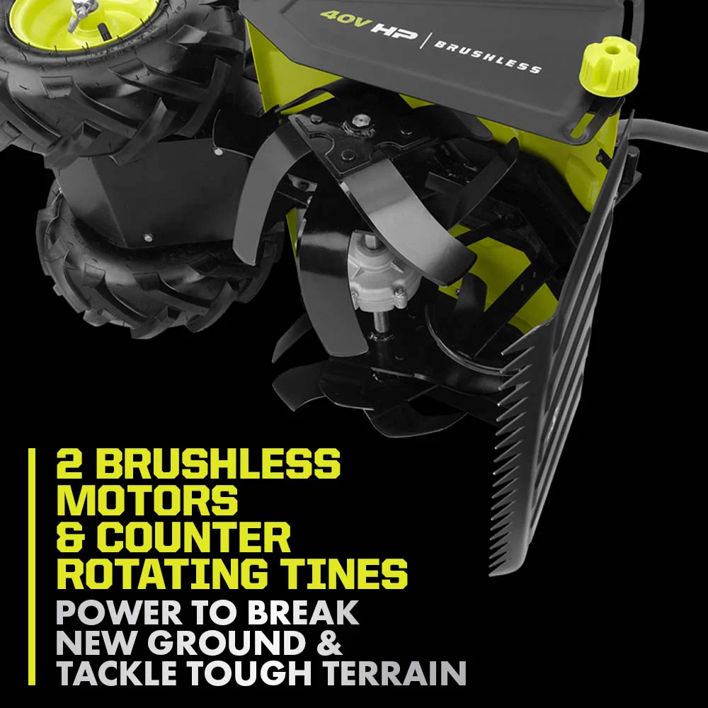 40V HP BRUSHLESS 18" REAR TINE TILLER KIT - Image 7