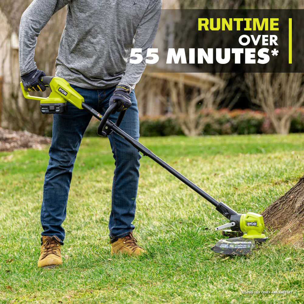 18V ONE+ 13" Cordless Battery String Trimmer/ Lawn Edger with 4.0 Ah Battery and Charger - Image 6