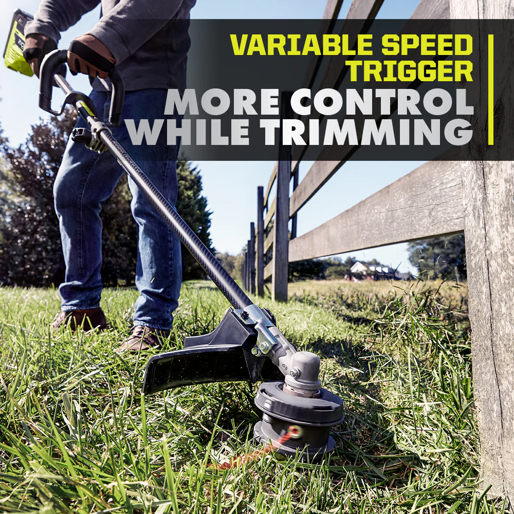 40V HP BRUSHLESS 600 CFM WHISPER SERIES BLOWER & 15" CARBON FIBER STRING TRIMMER COMBO KIT - Image 11