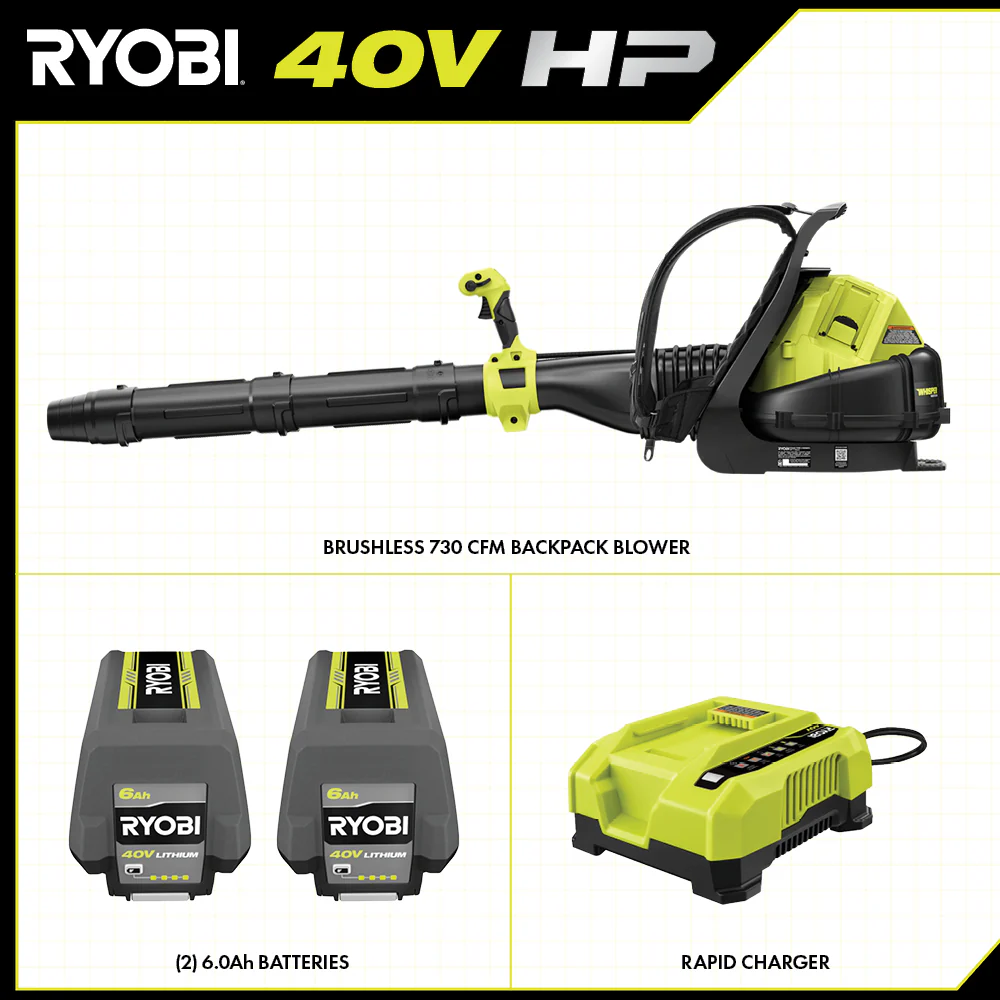 40V HP BRUSHLESS 730 CFM BACKPACK BLOWER KIT - Image 3